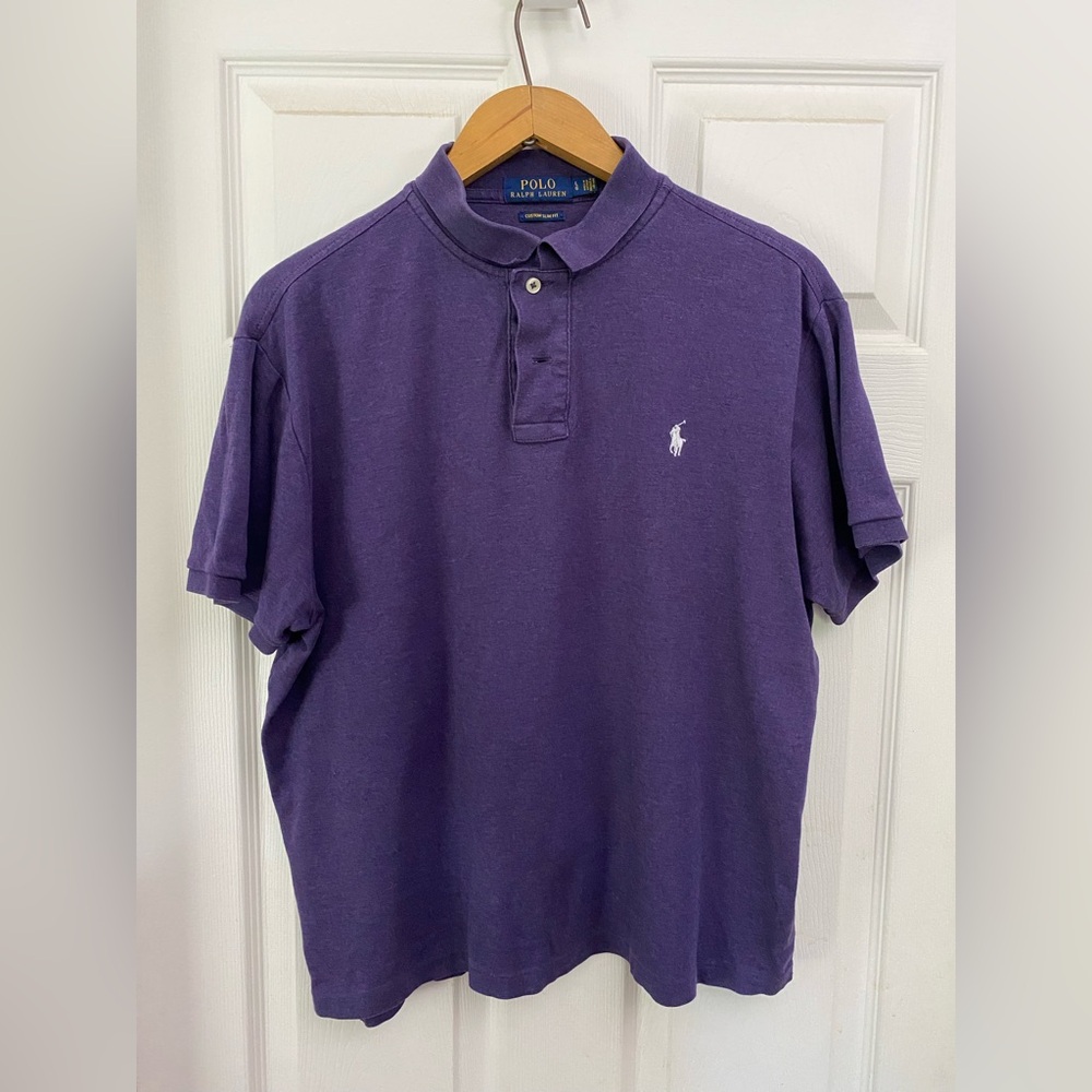 Polo by Ralph Lauren Men's Polo Shirt in Deep Purple